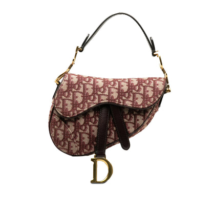 Mini Oblique Canvas Saddle Bag