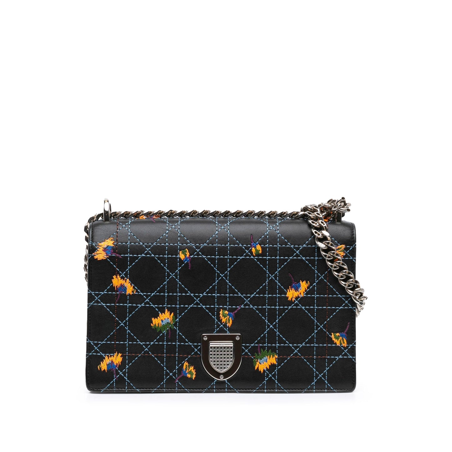 Medium Embroidered Calfskin Diorama Flap