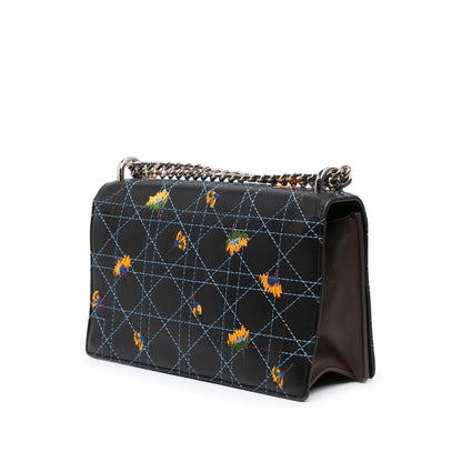 Medium Embroidered Calfskin Diorama Flap