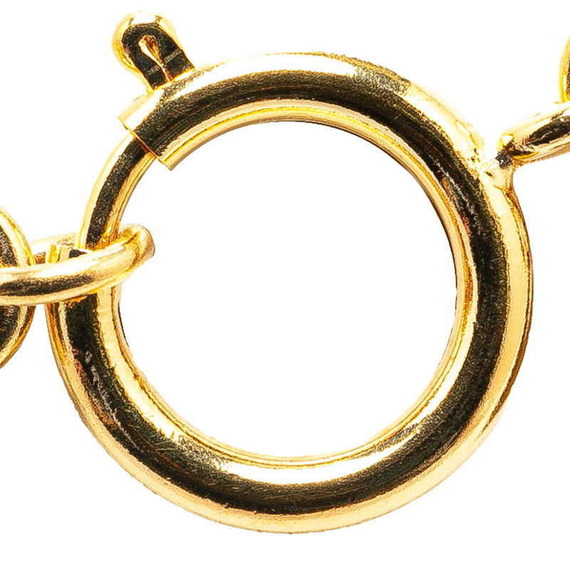 Chanel Circle Logo Necklace Metal Necklace in Good condition