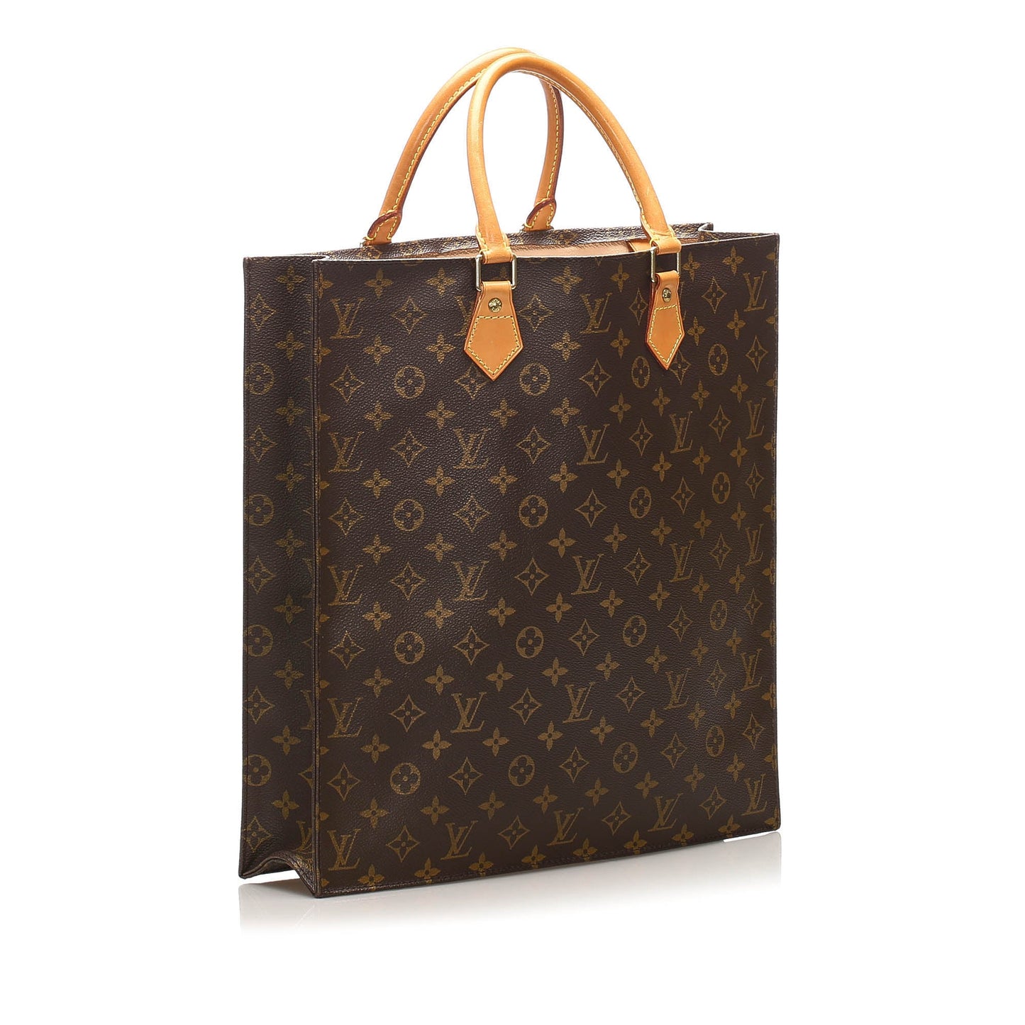 Louis-Vuitton Monogram Sac Plat Brown