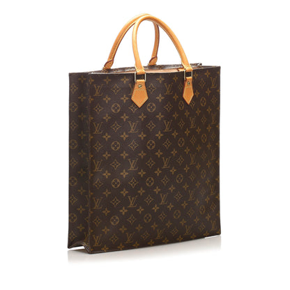 Louis-Vuitton Monogram Sac Plat Brown