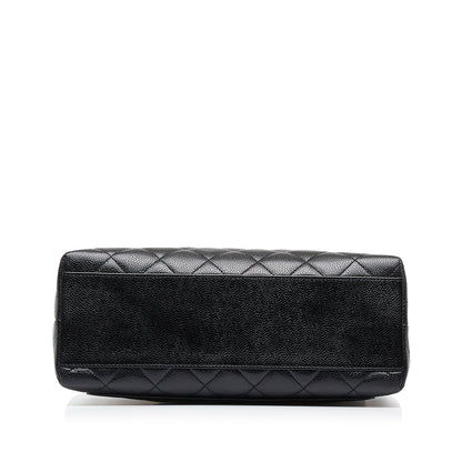 Chanel Kelly Black Caviar Gold