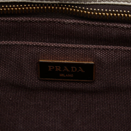 Prada Canapa Righe Satchel