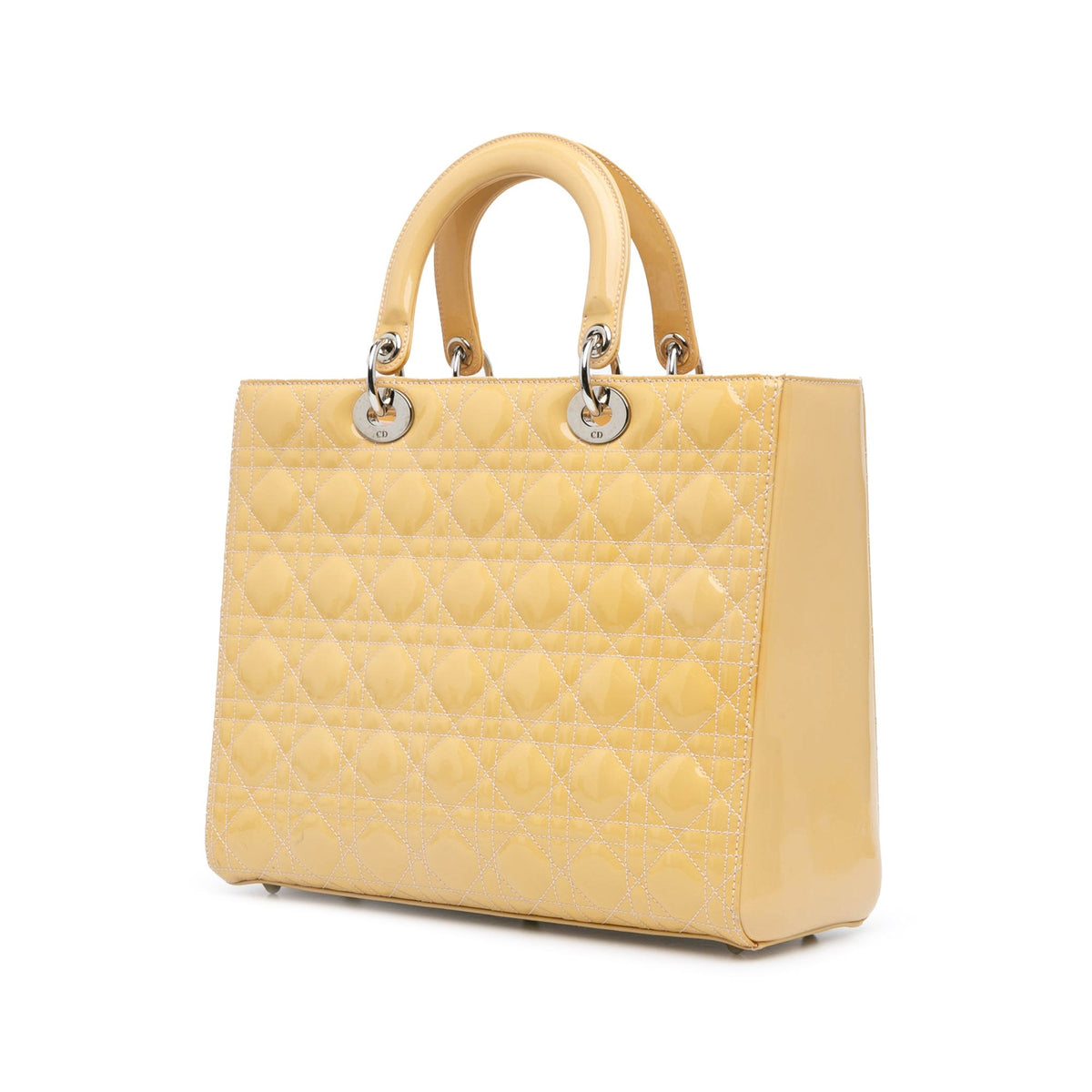Large Patent Cannage Lady Dior