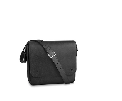 LV Roman PM Taiga Leather Noir