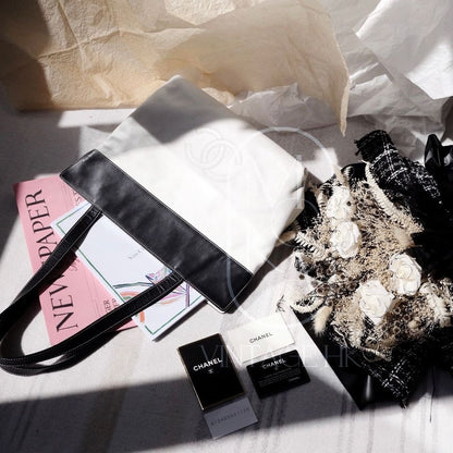 Chanel vintage sheepskin tote bag