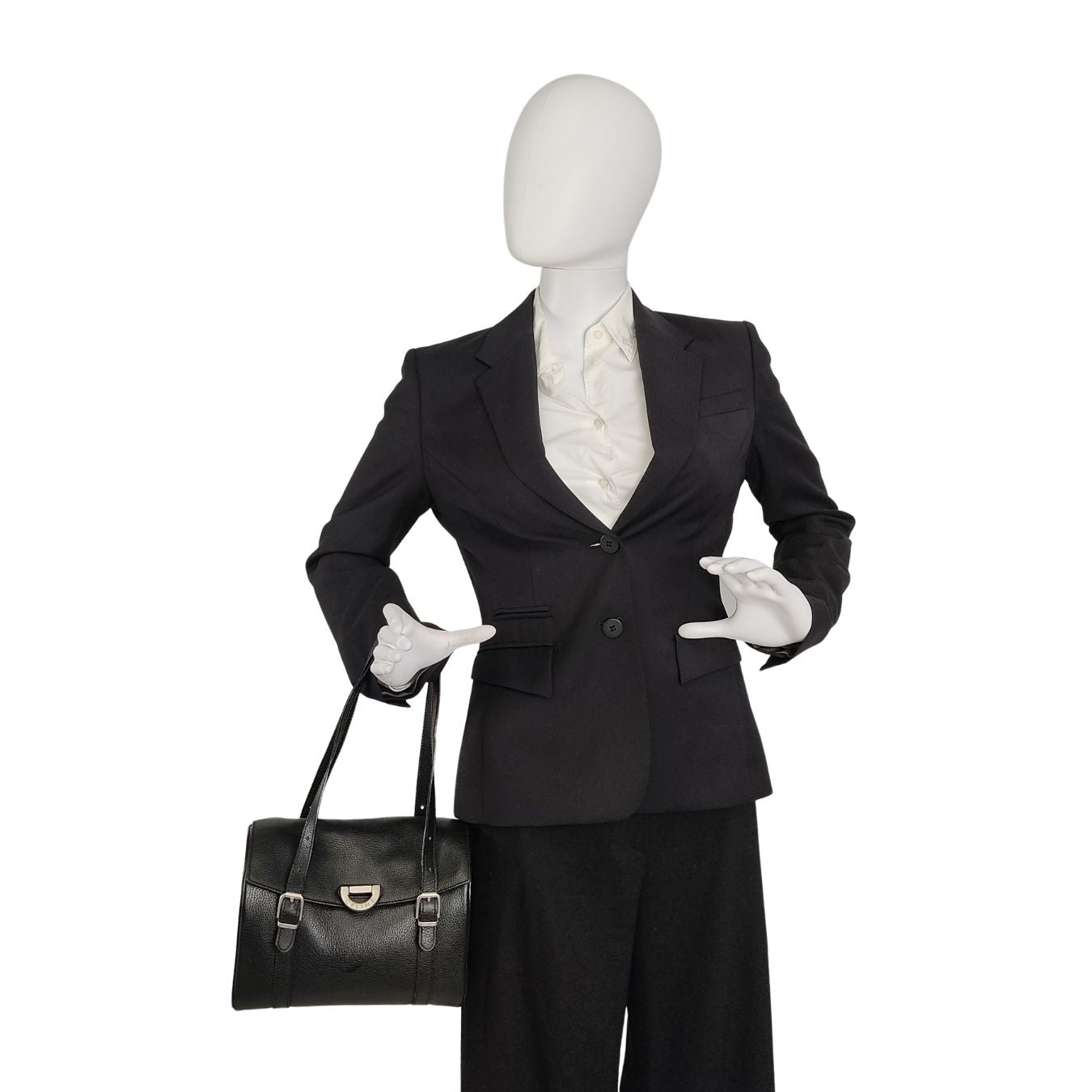 Celine handbag bag in black leather