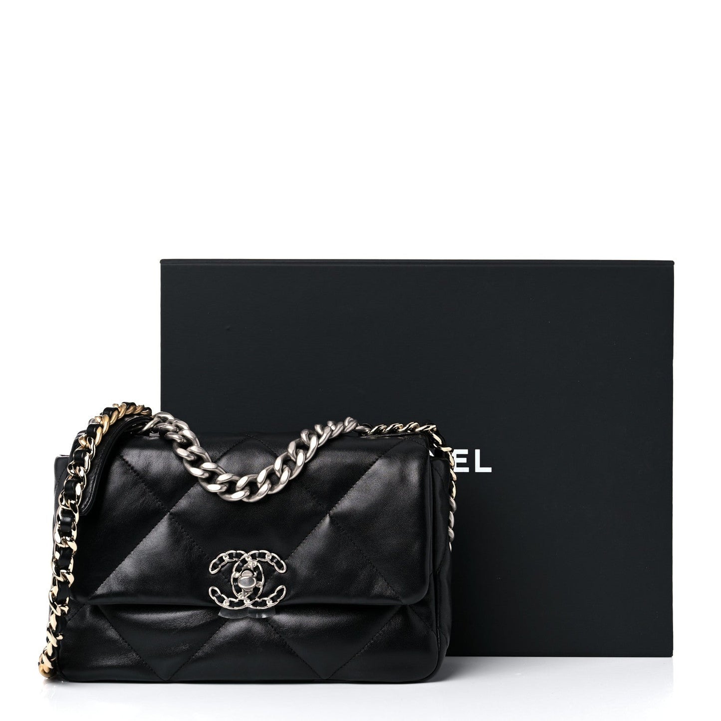 Chanel MEDIUM LAMBSKIN QUILTED Chanel 19 Bag