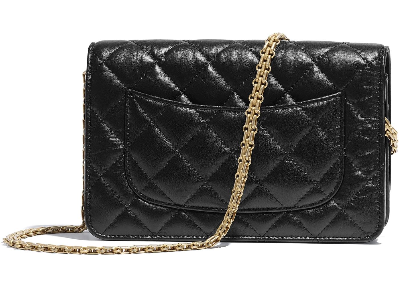 Chanel Wallet On Chain – WOC Aged Calfskin Black