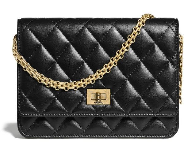 Chanel Wallet On Chain – WOC Aged Calfskin Black