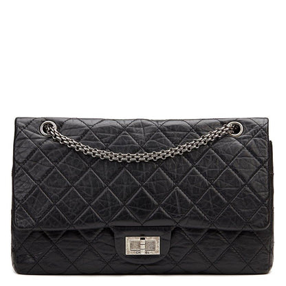 Chanel 2.55 Aged Calfskin HandBag Black
