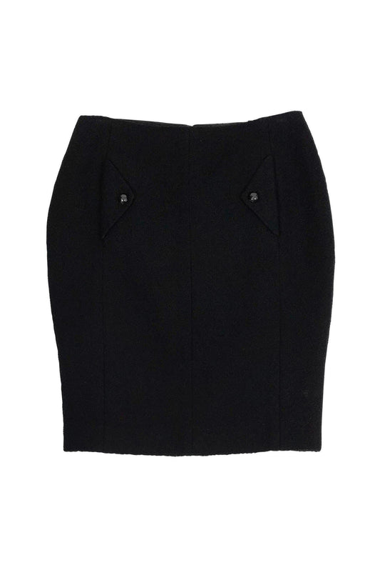 Chanel - Black Pencil Skirt Sz