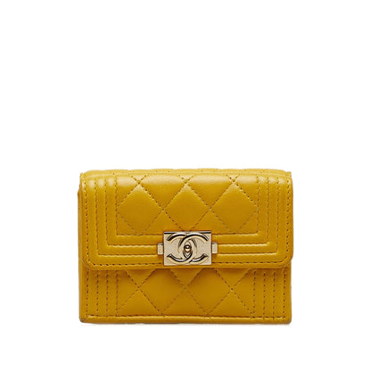 Chanel Boy Flap Compact Wallet