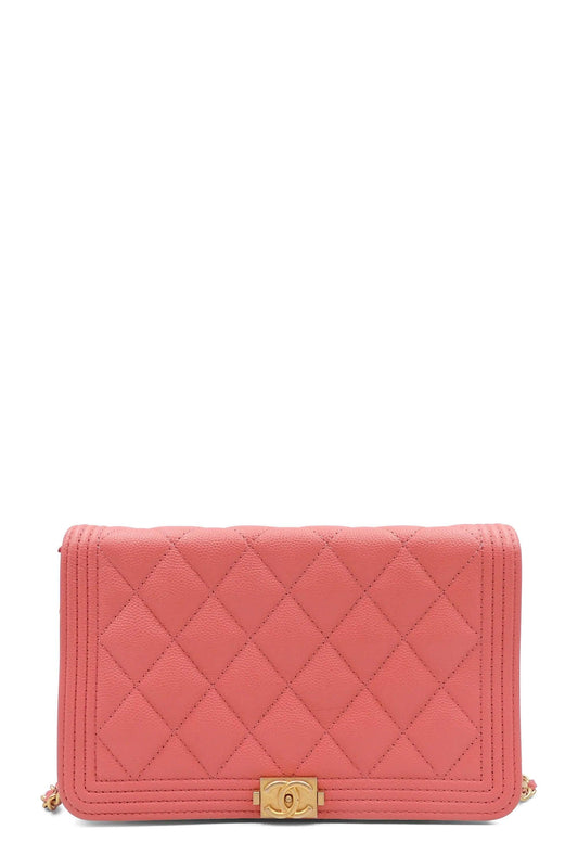 Boy Wallet on Chain Pink