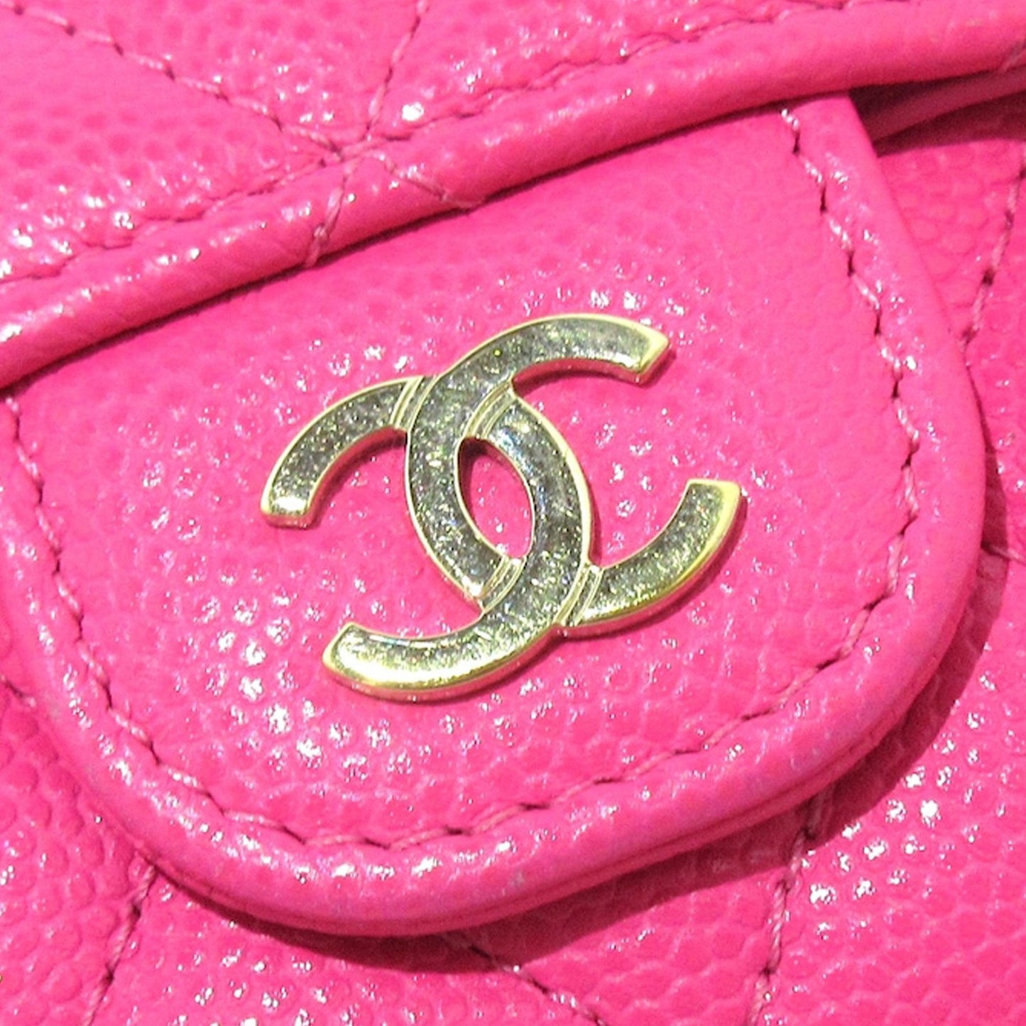 Chanel CC Caviar Leather Wallet