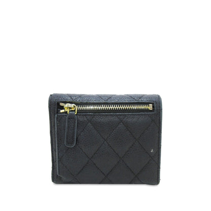 Chanel CC Caviar Trifold Wallet (SHG-an3bZD)