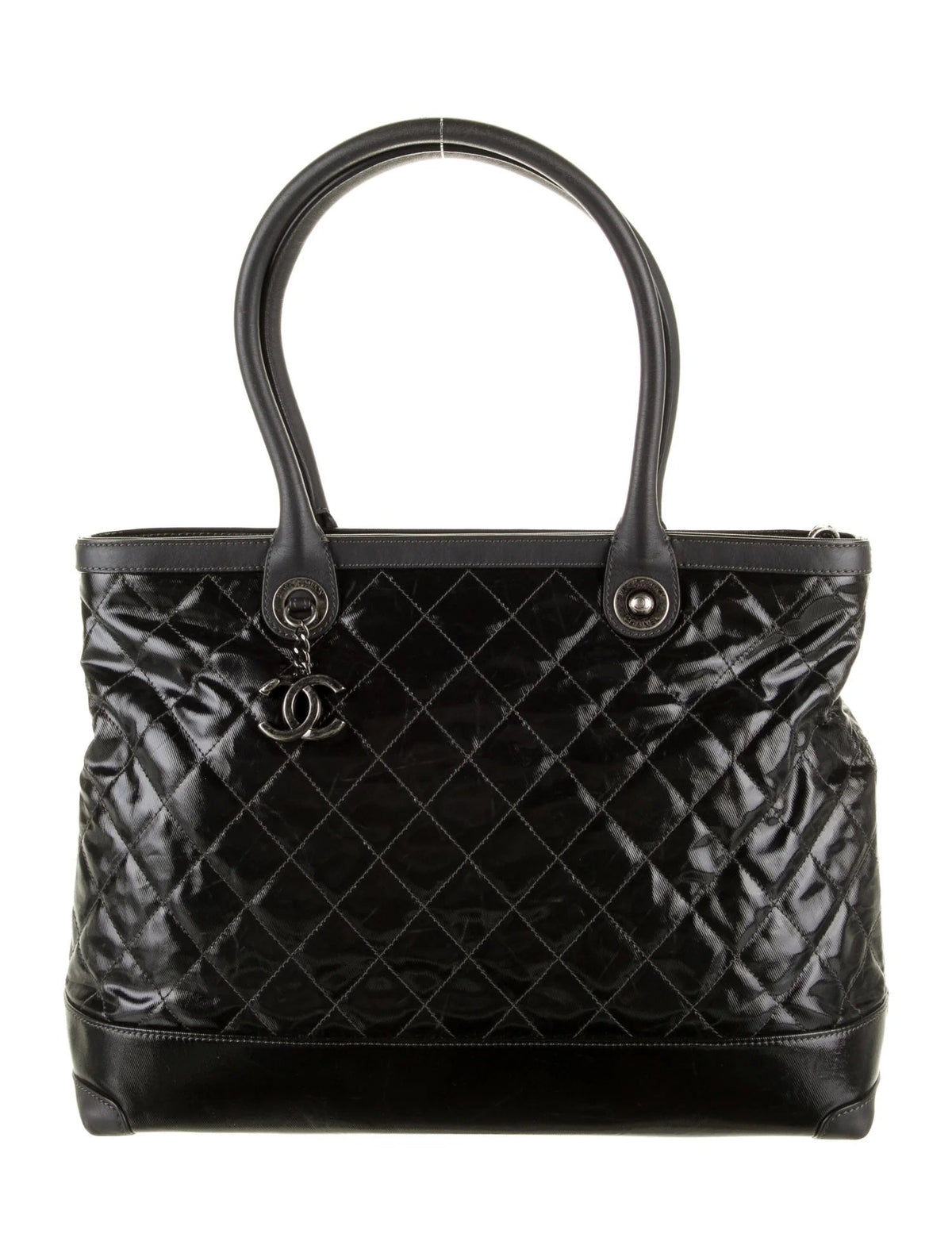 CHANEL CC CHARM QUILTED MEDIUM TOTE BAG