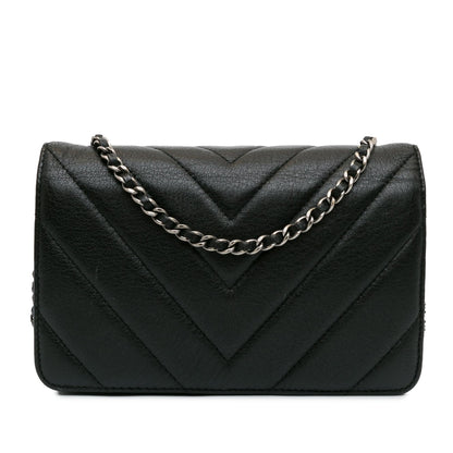 Chanel CC Chevron Calfskin Wallet On Chain (SHG-Q3rRL6)