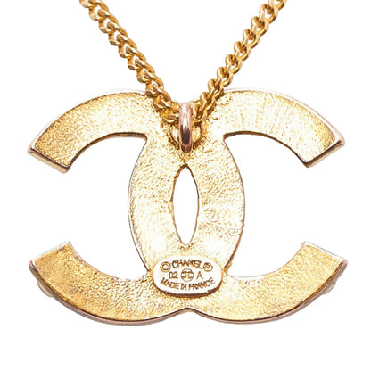 CHANEL CC COCO MARK GOLD TONE NECKLACE