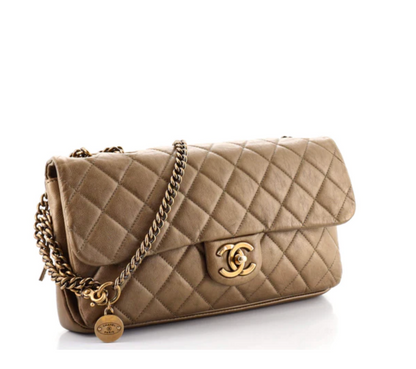 Chanel CC CROWN QUILTED LAMBSKIN FLAP Bag