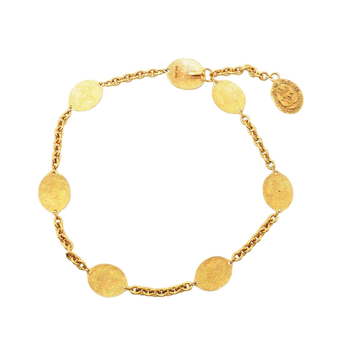Chanel CC Crown Station Necklace