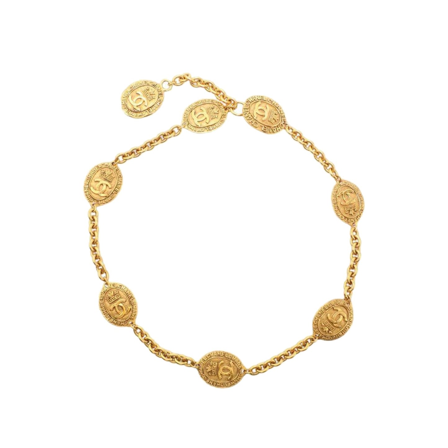 Chanel CC Crown Station Necklace