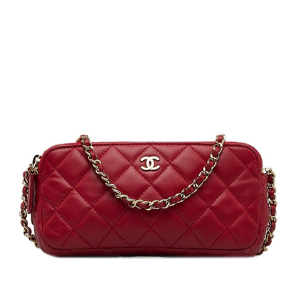 Chanel CC Double Zip Wallet on Chain