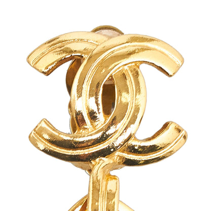 Chanel CC Drop Earrings
