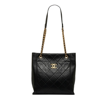 Chanel CC Front Pocket Calfskin Shopping Tote