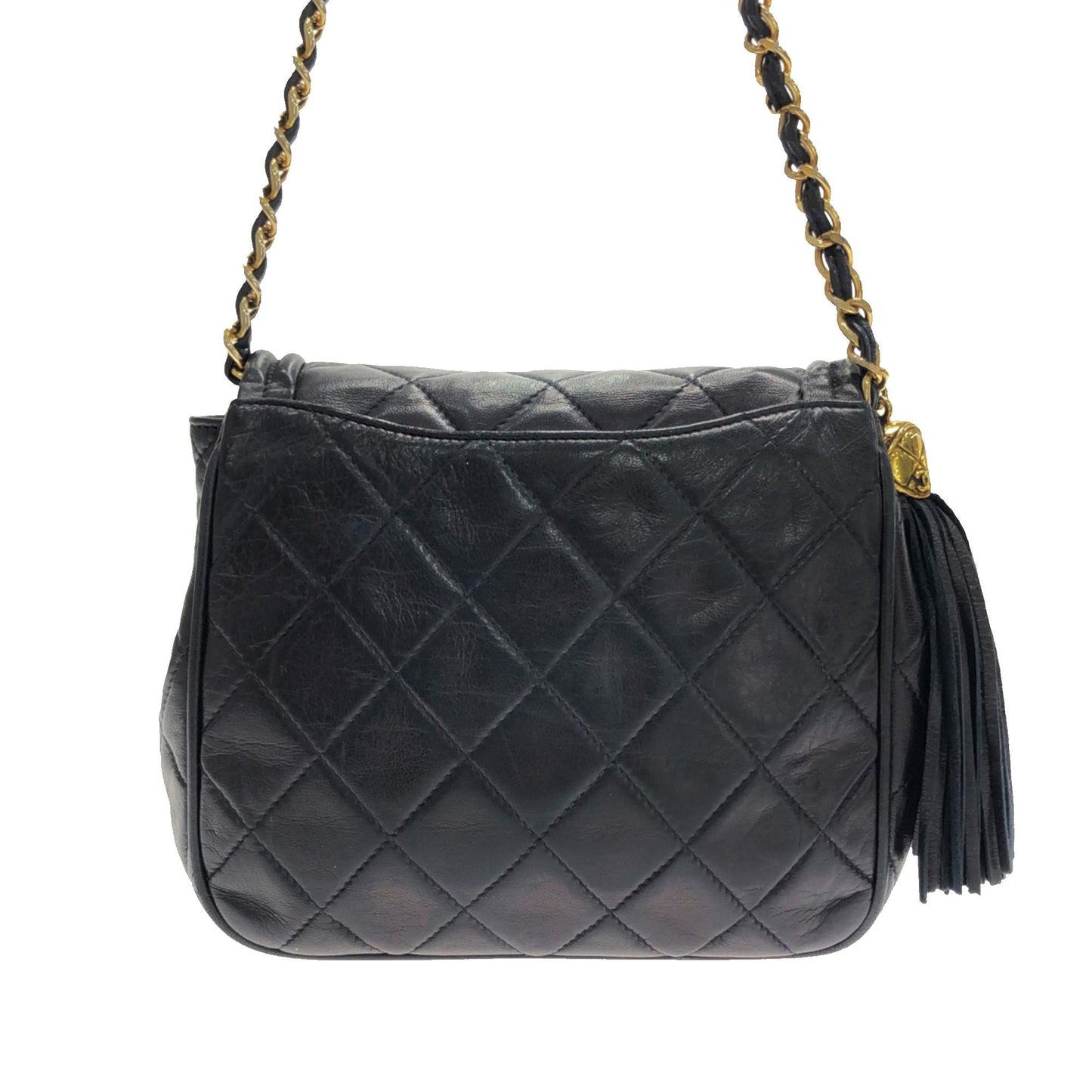 Chanel CC Matelasse Tassel Flap Crossbody Bag