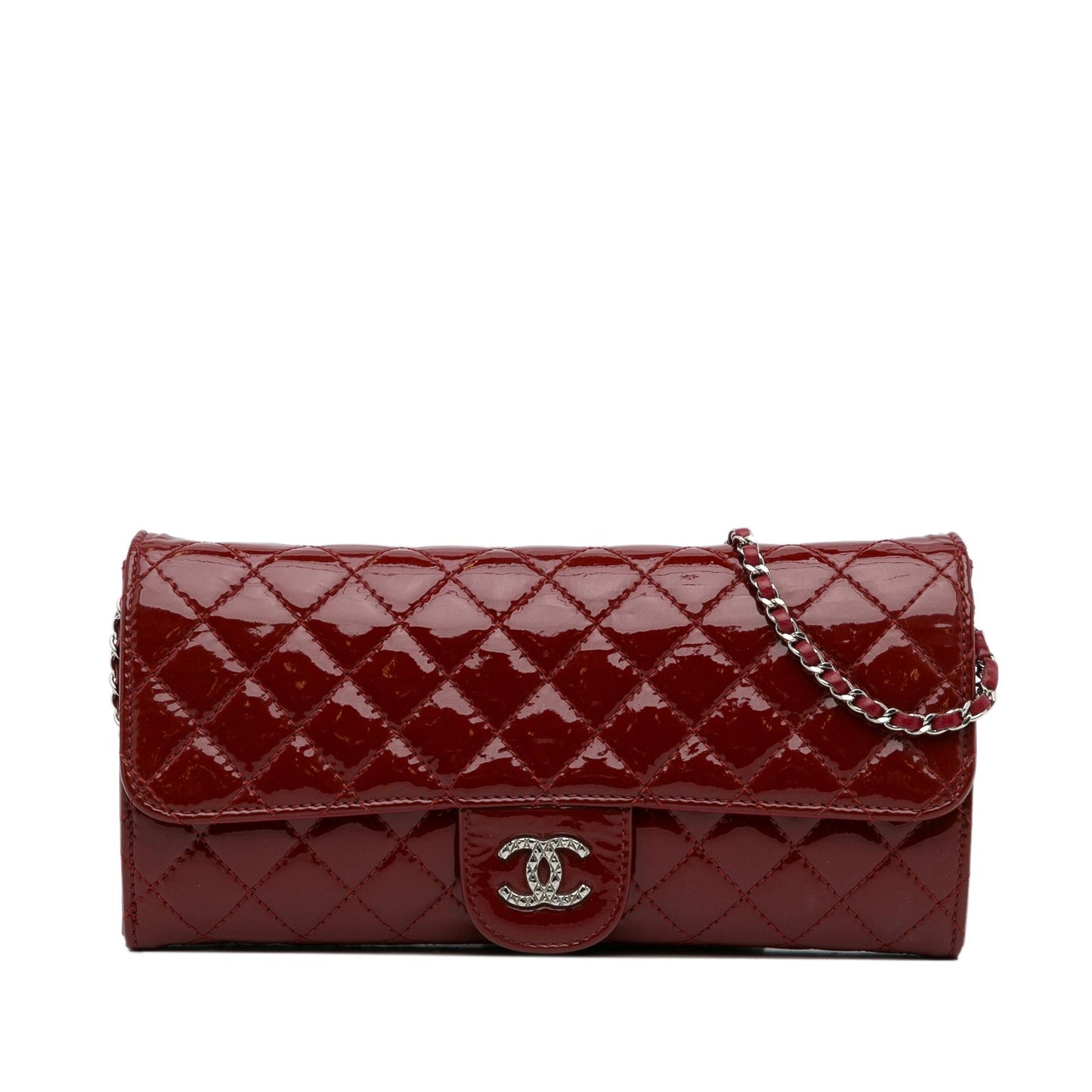 Chanel CC Patent Wallet on Chain