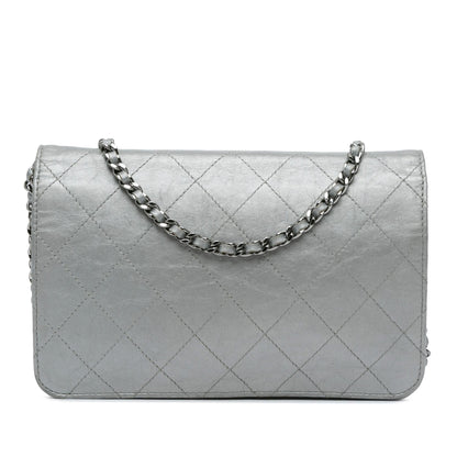 Chanel CC Quilted Aged Calfskin Wallet On Chain (SHG-x0Wgqd)