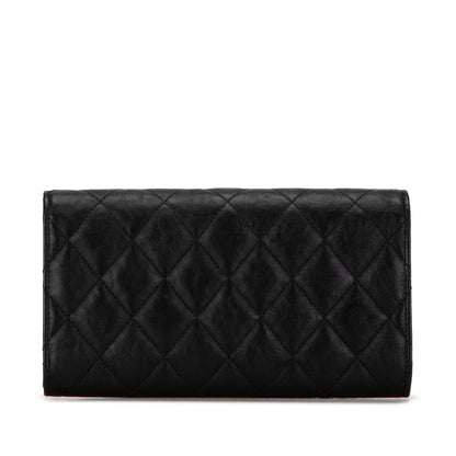 Chanel CC Quilted Lambskin Flap Continental Wallet (SHG-qj5L2r)