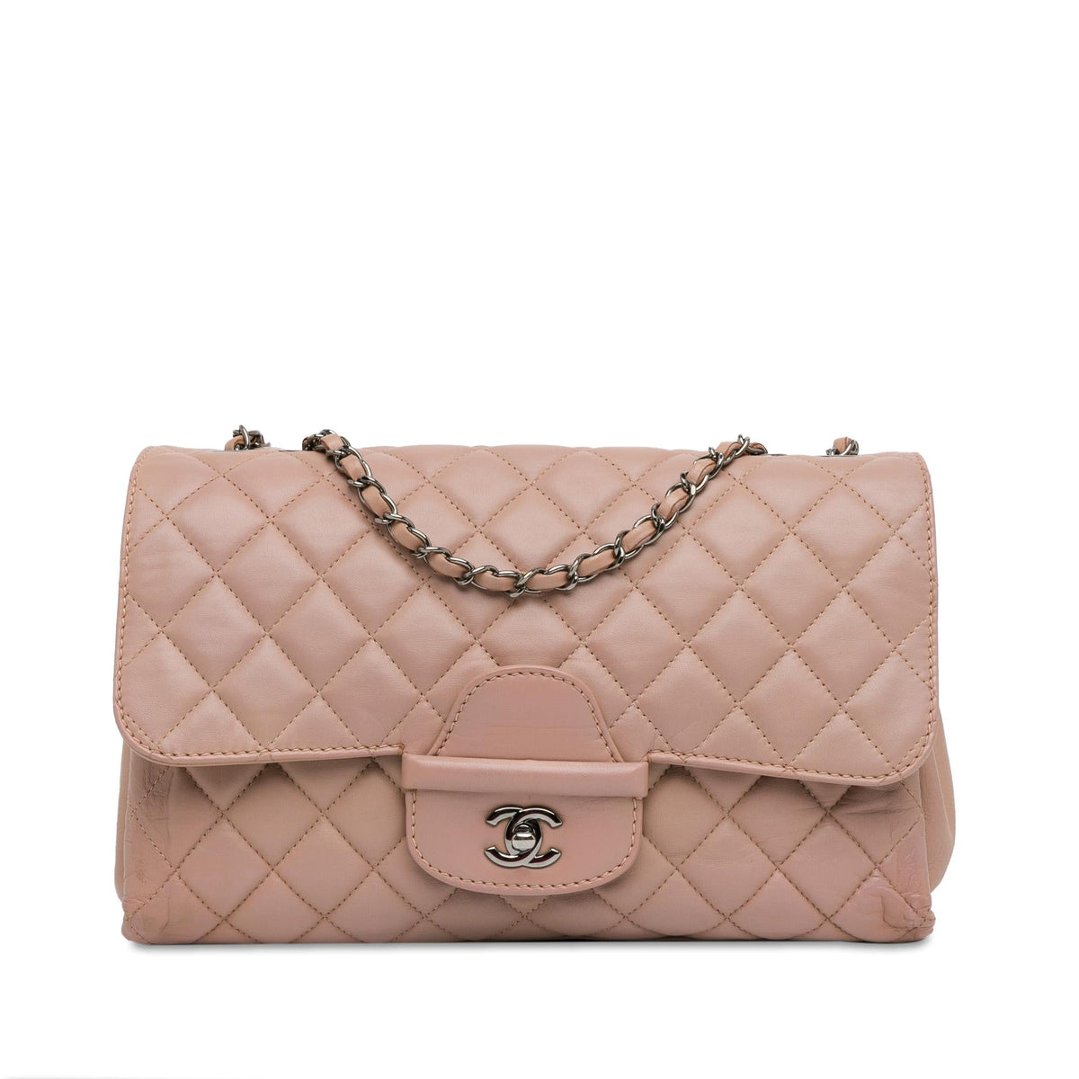 Chanel CC Quilted Lambskin Turnlock Flap (SHG-7D2P46)