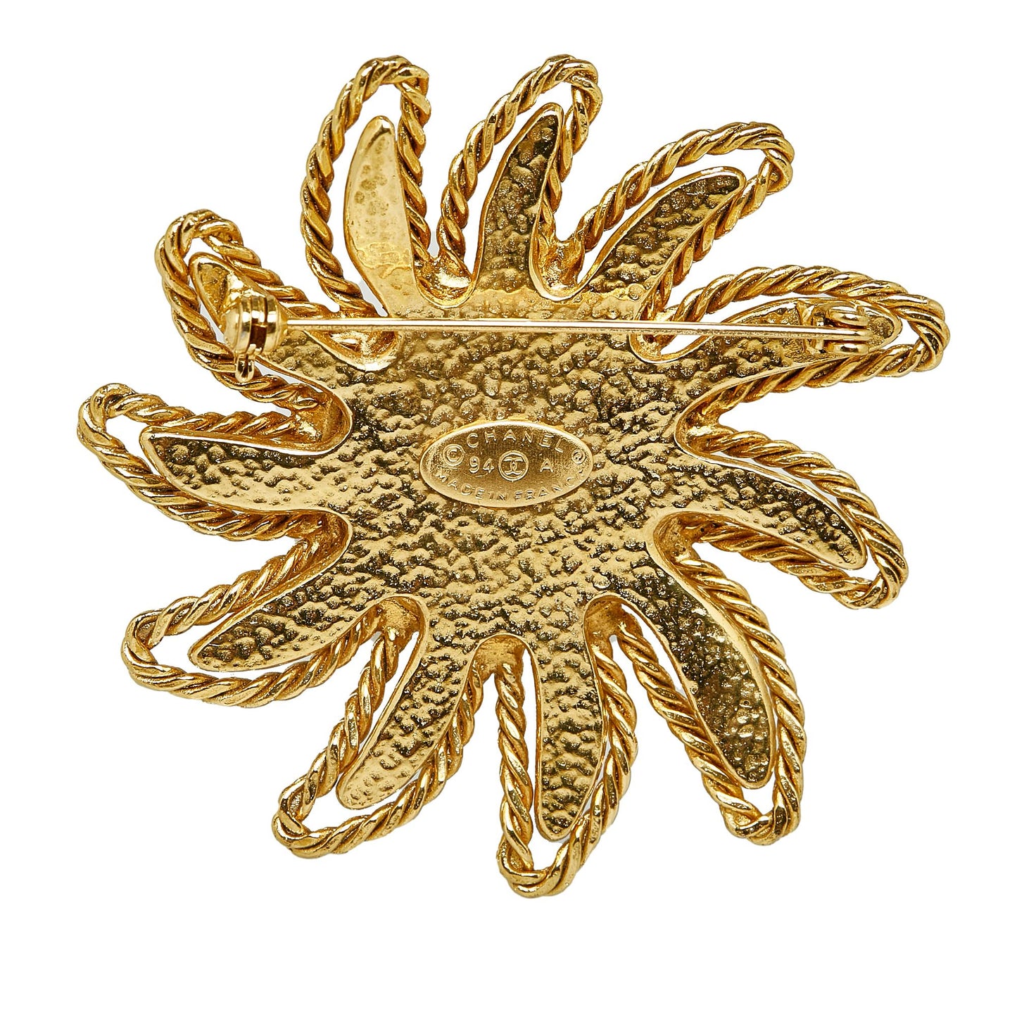 Chanel CC Sun Motif Brooch