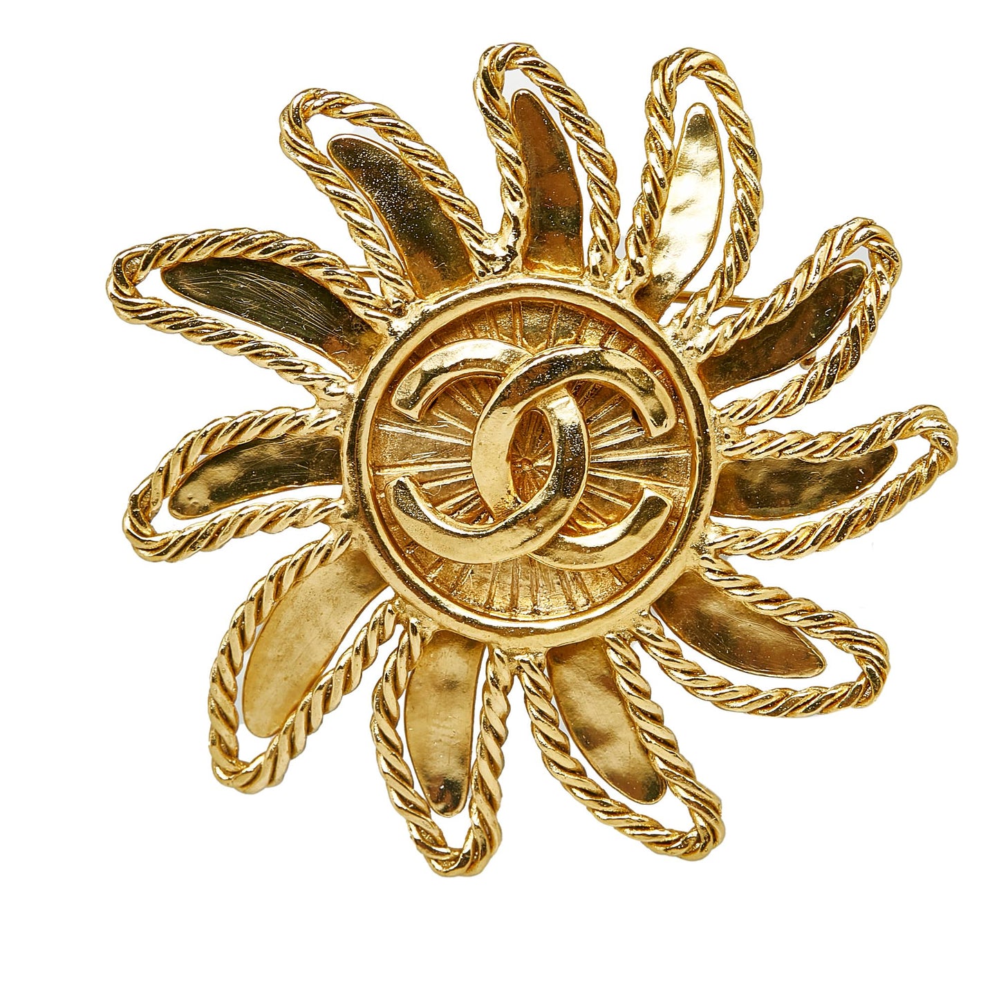 Chanel CC Sun Motif Brooch