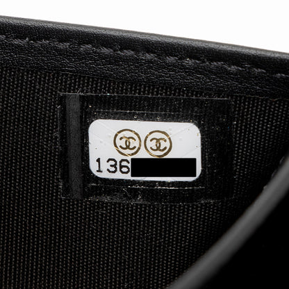 Chanel Calfskin Diamond Wild Stitch French Purse Wallet (SHF-snVzTa)