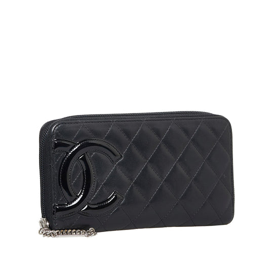 Chanel Cambon Ligne Zip Around Wallet (SHG-yMf4tk)