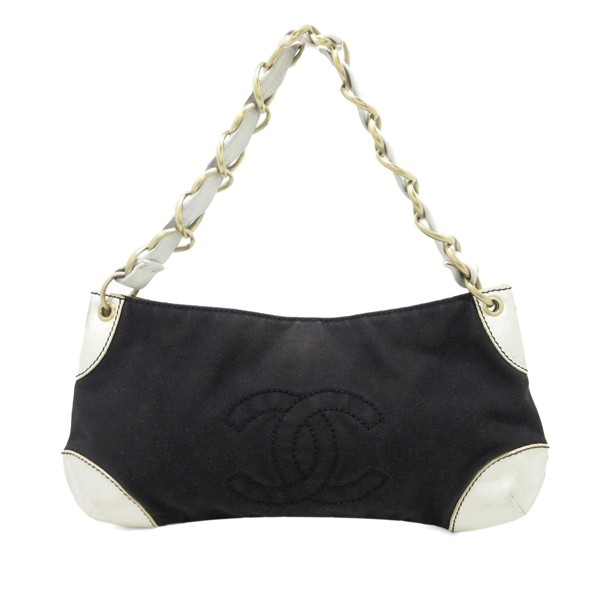 Chanel Canvas Olsen Shoulder Bag (SHG-Be0rTX)