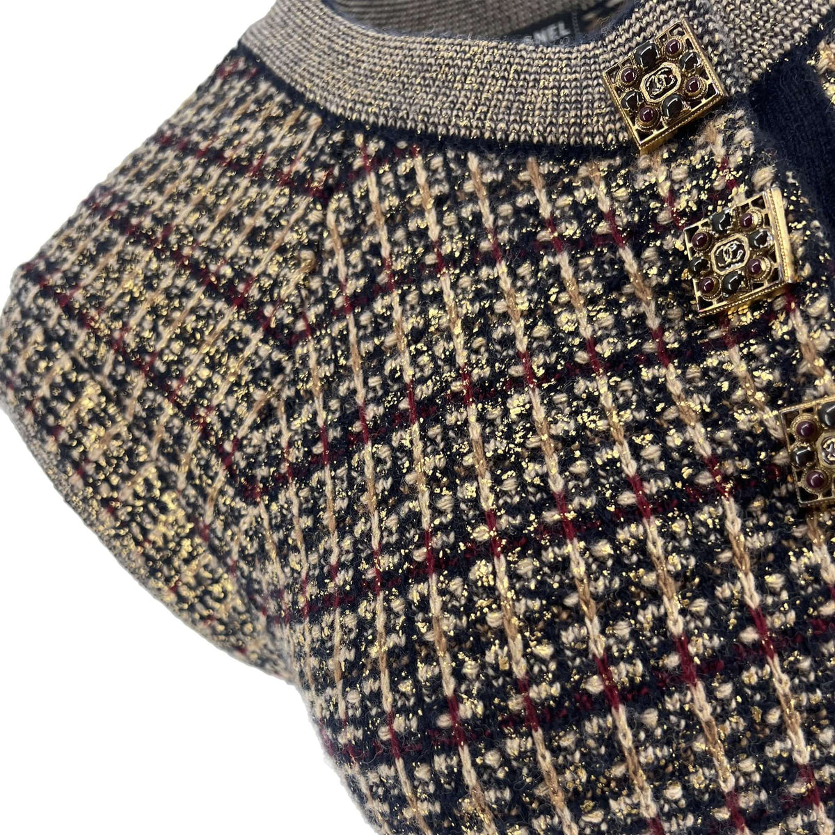Chanel Paris-Byzance Gripoix buttons dress Multiple colors