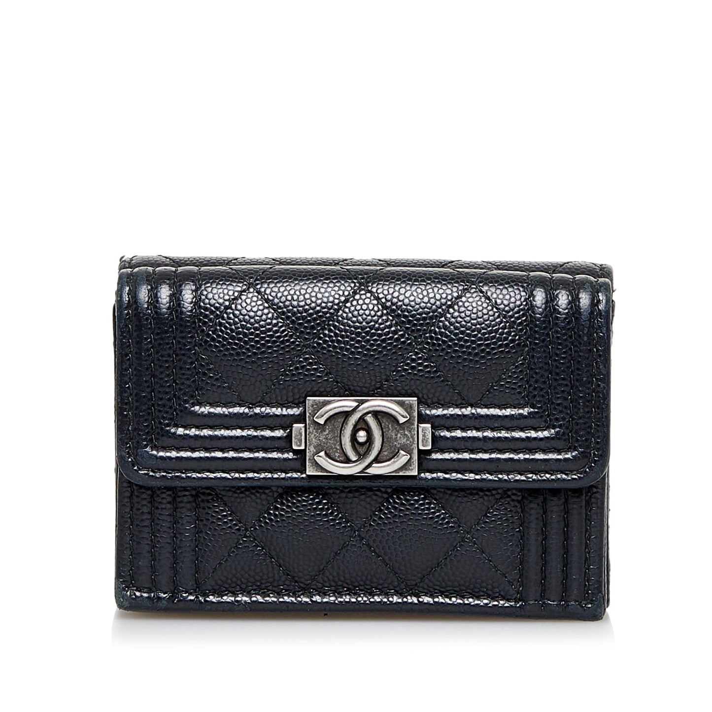 Chanel Caviar Boy Trifold Wallet (SHG-nwnPs6)