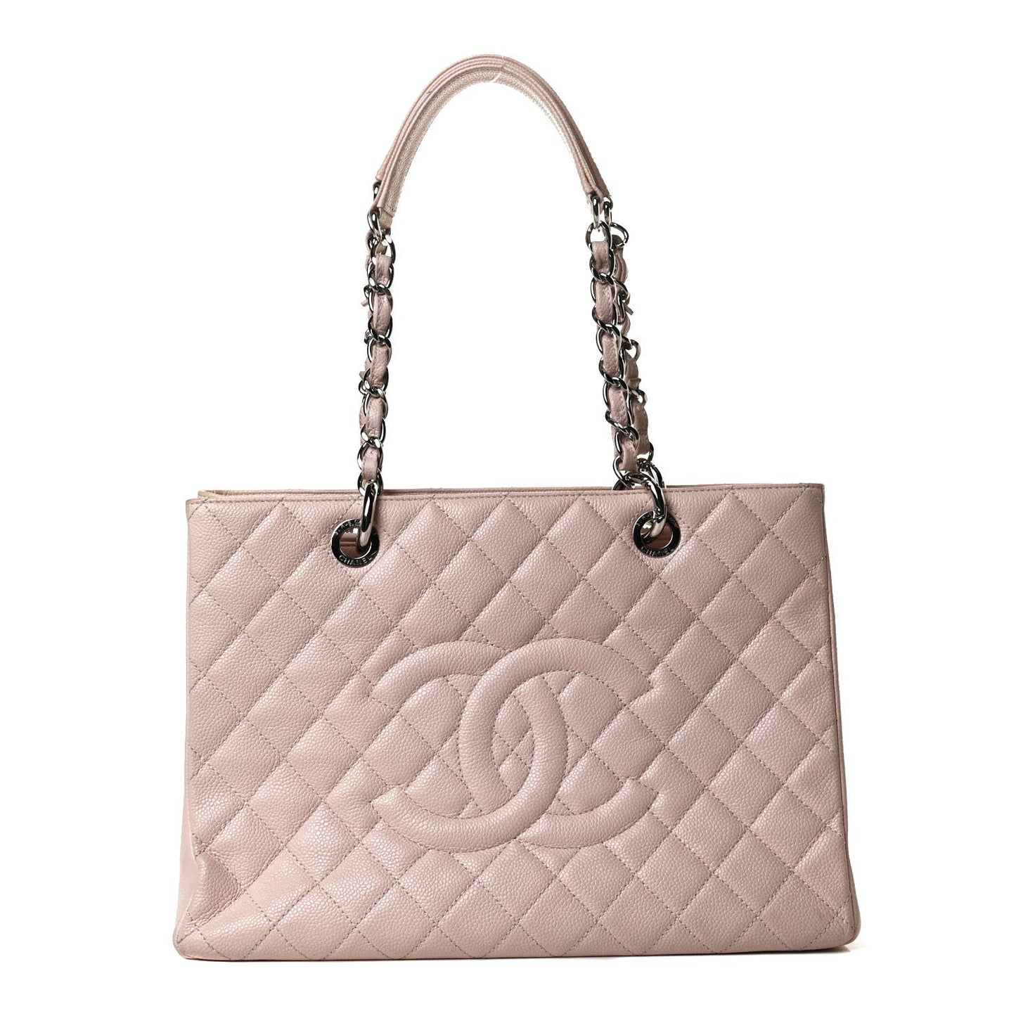 Chanel Caviar Quilted Grand Shopping Tote GST Blush