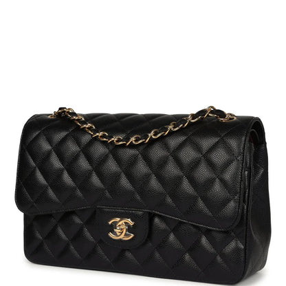 CHANEL CAVIAR QUILTED CLASSIC JUMBO DOUBLE FLAP BAG