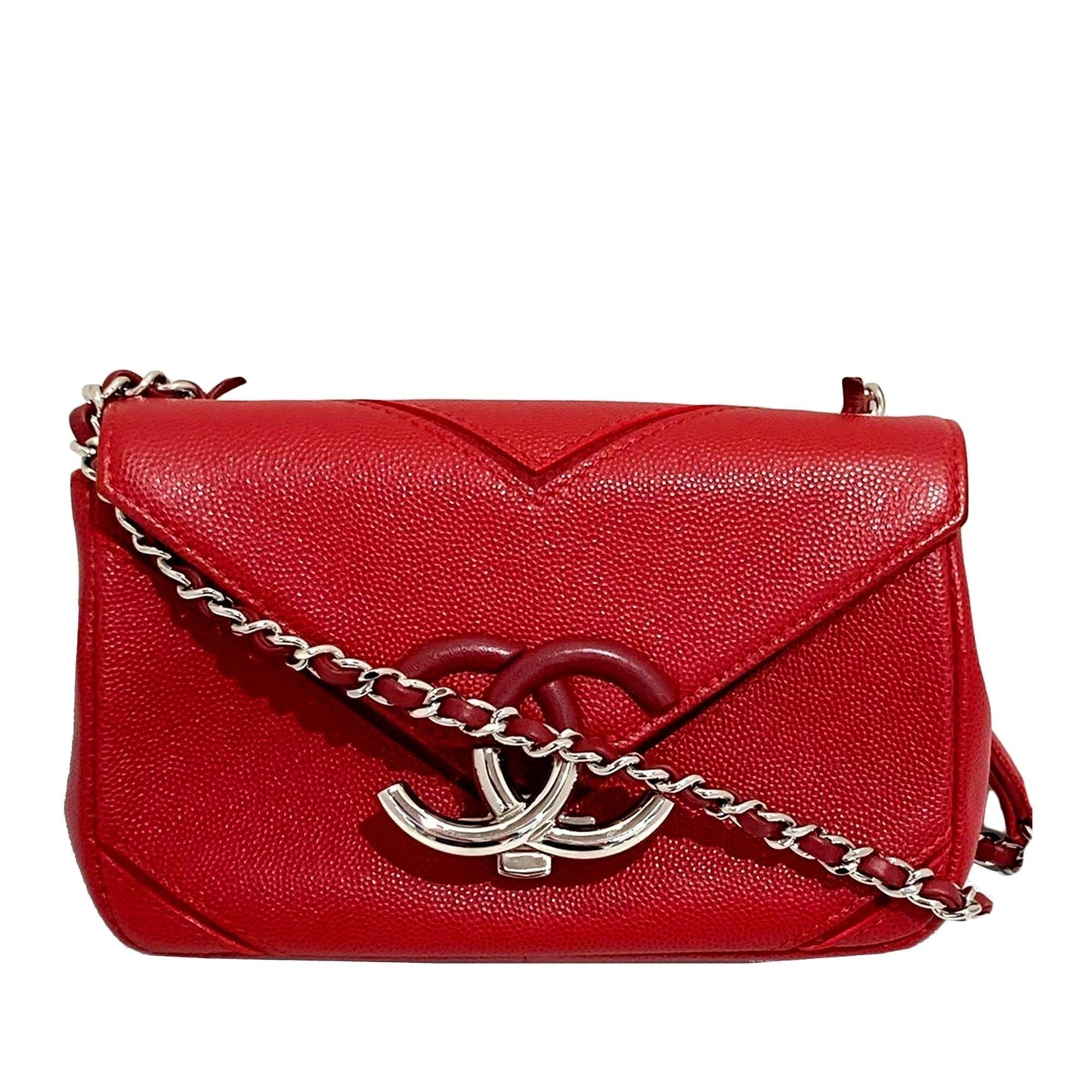 Chanel Caviar Leather Chain Single Flap
