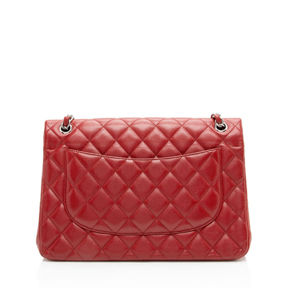 Chanel Caviar Leather Classic Jumbo Double Flap Bag