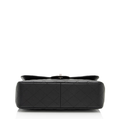 Chanel Caviar Leather Classic Jumbo Single Flap Bag