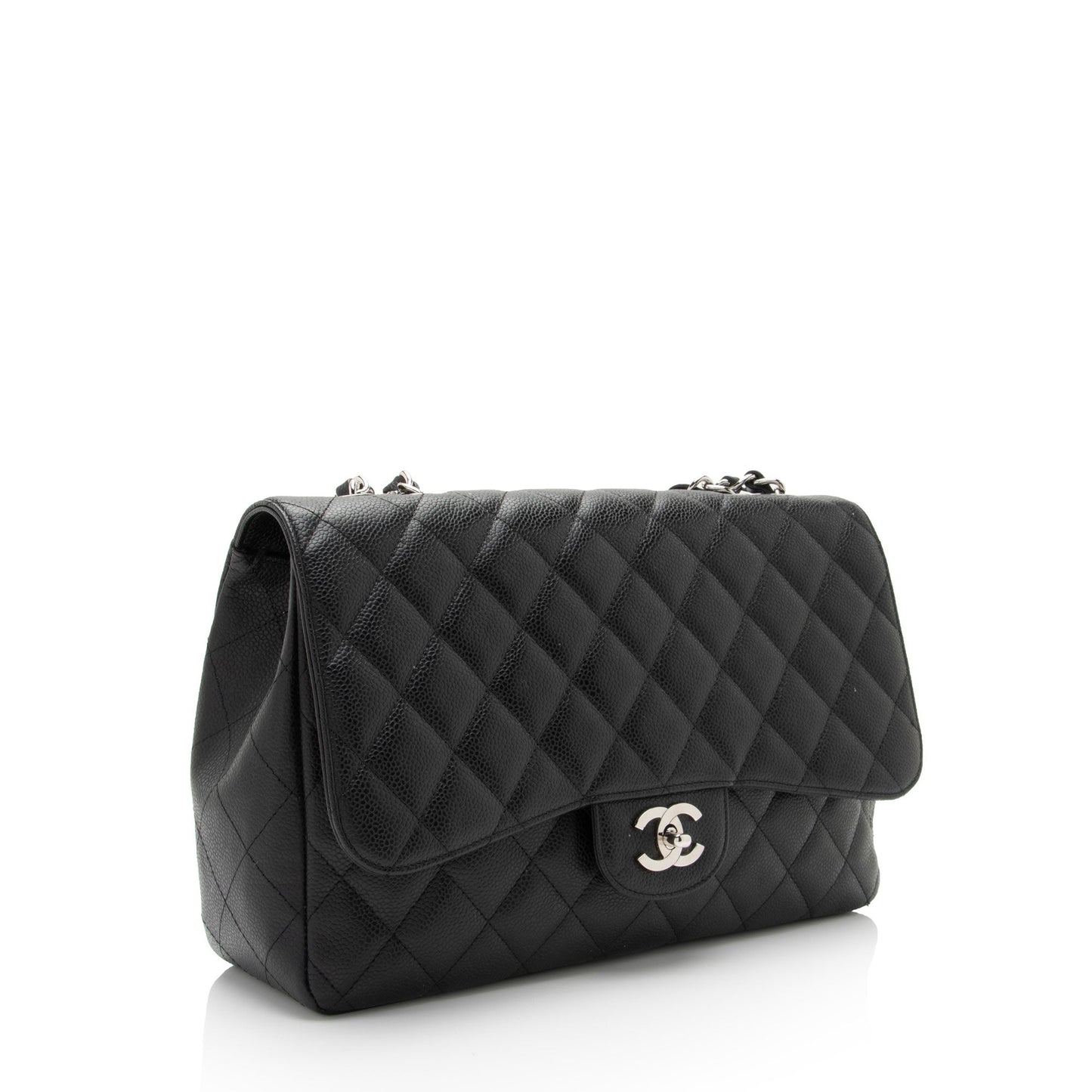 Chanel Caviar Leather Classic Jumbo Single Flap Bag