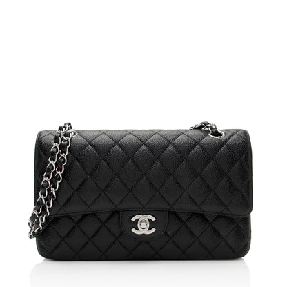 Chanel Caviar Leather Classic Medium Double Flap Bag