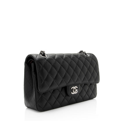 Chanel Caviar Leather Classic Medium Double Flap Bag